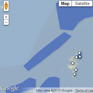 Map of Faroe-Shetland sponge belt MPA (Scottish marine protected area)