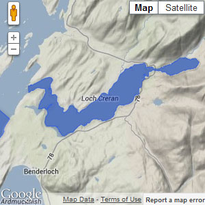 Map of Loch Creran MPA (Scottish marine protected area)