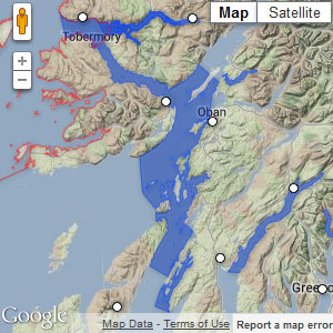 Map of Loch Sunart to the Sound of Jura MPA (Scottish marine protected area)