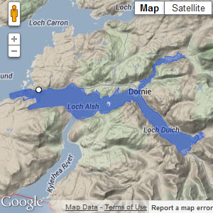Map of Lochs Duich, Long and Alsh MPA (Scottish marine protected area)