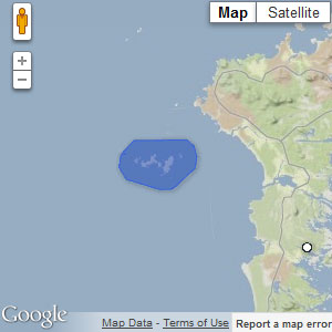 Map of Monach Isles MPA (Scottish marine protected area)