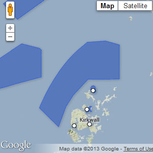 Map of North-west Orkney MPA (Scottish marine protected area)