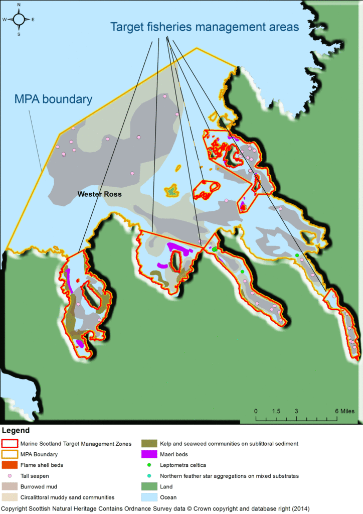 Fig 1 showing MPA boundary and target fisheries management areas