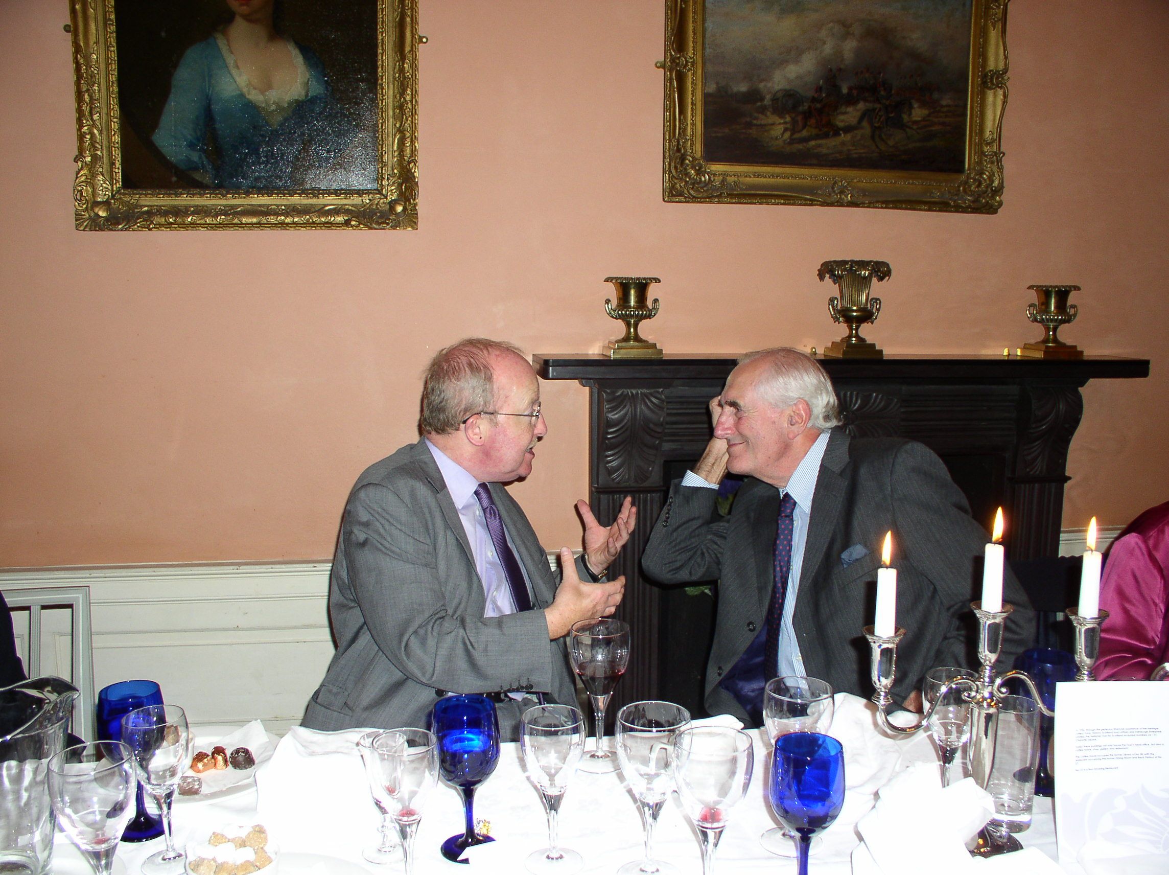 This is two honourary fellows of Scotlink in conversation