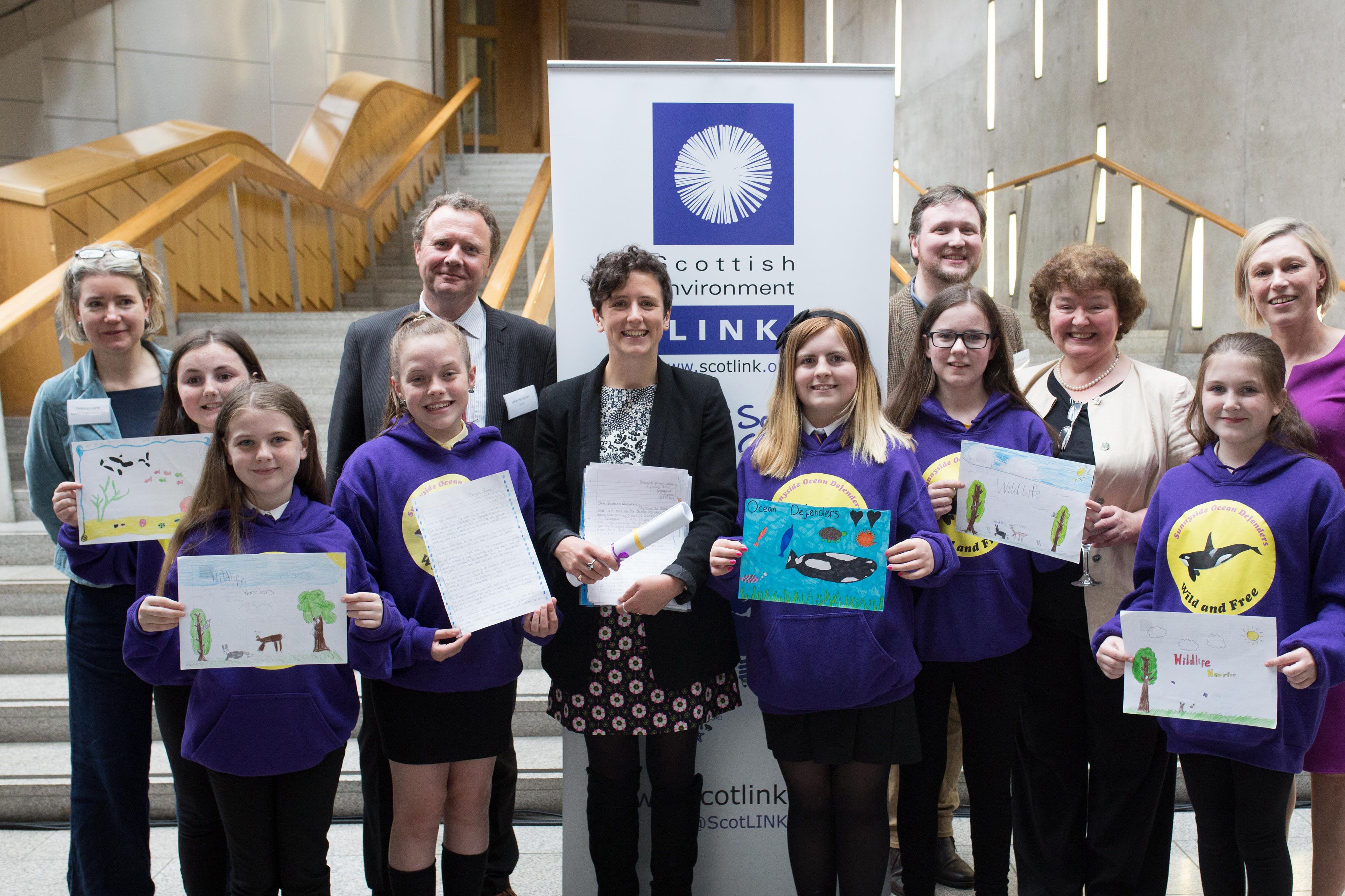 Scotlink delegates at Scottish Parliament