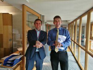 Brian Whittle MSP with Marine Conservation Society staff in Parliament 